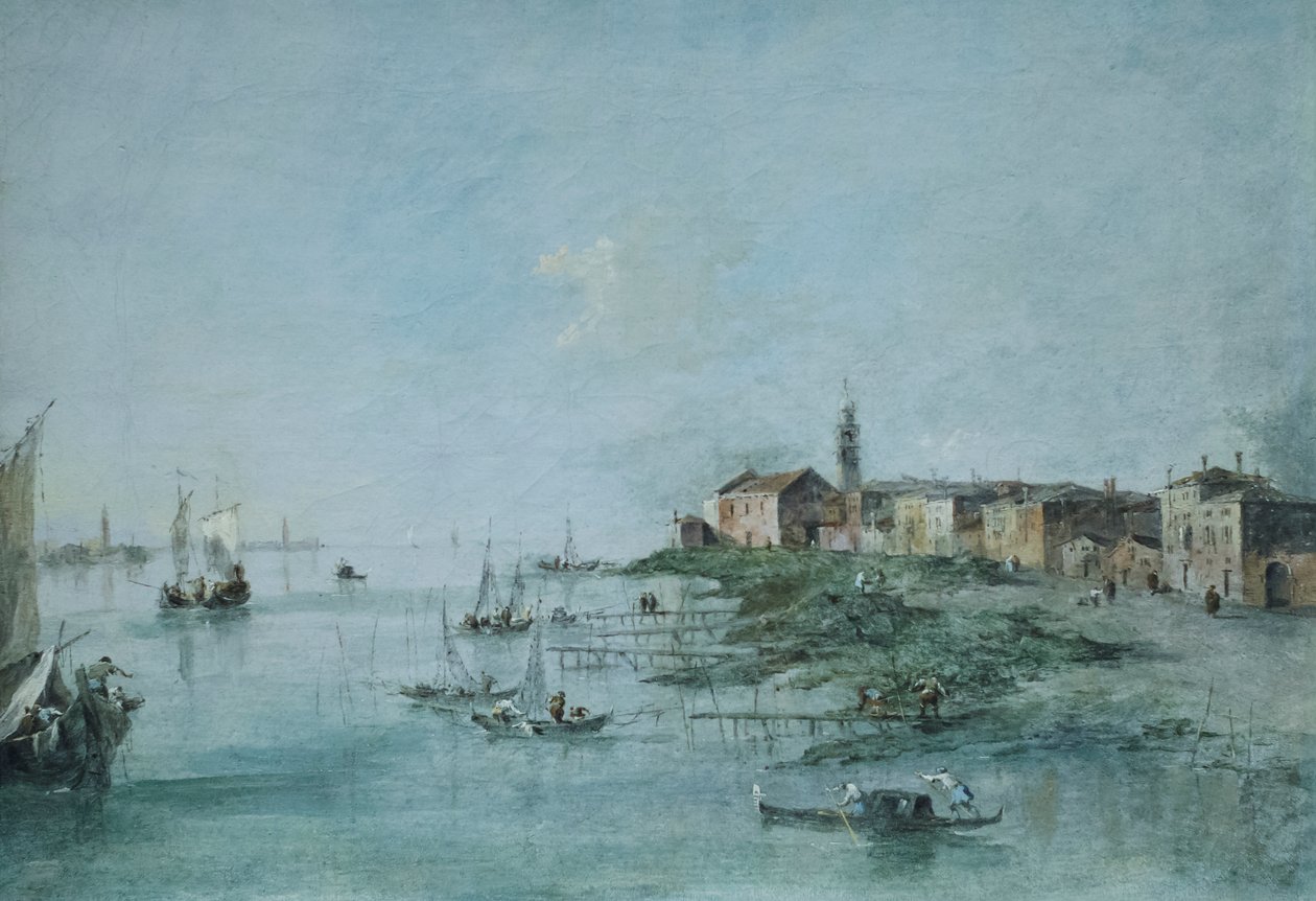 朱代卡运河与圣玛莎教堂，约 170 -80 年（布面油画） 作者 弗朗切斯科·瓜迪（Francesco Guardi）