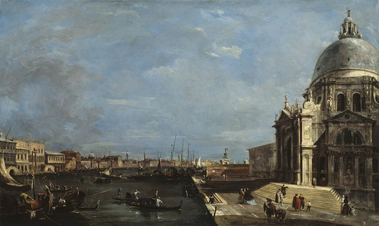 威尼斯大运河，约1760年 作者 弗朗切斯科·瓜迪（Francesco Guardi）