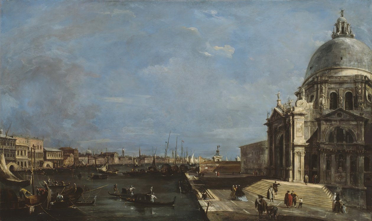 威尼斯大运河，约1760年。 作者 弗朗切斯科·瓜迪（Francesco Guardi）