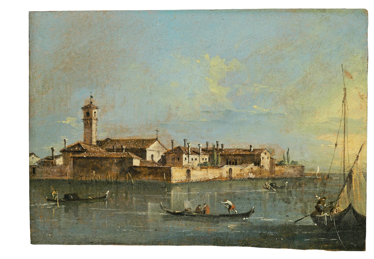 威尼斯Lazzaretto Vecchio岛 作者 弗朗切斯科·瓜迪（Francesco Guardi）