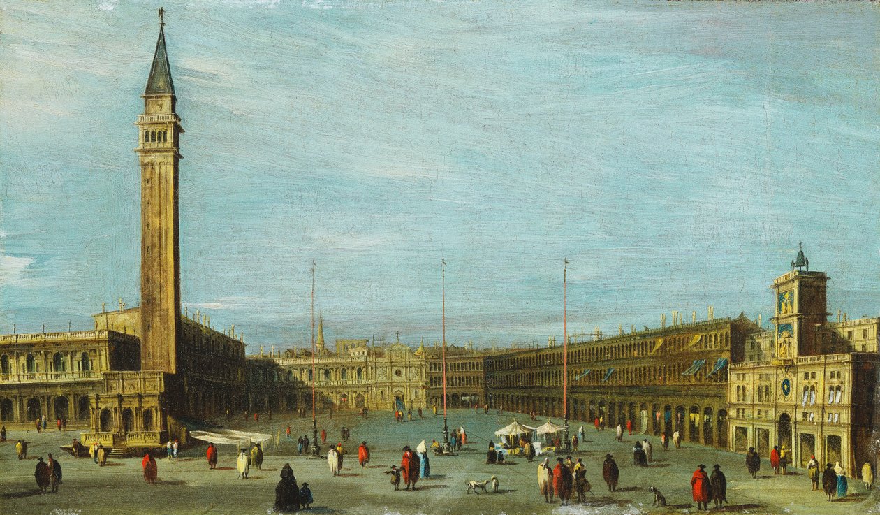 圣马可广场，威尼斯向西看， 作者 弗朗切斯科·瓜迪（Francesco Guardi）