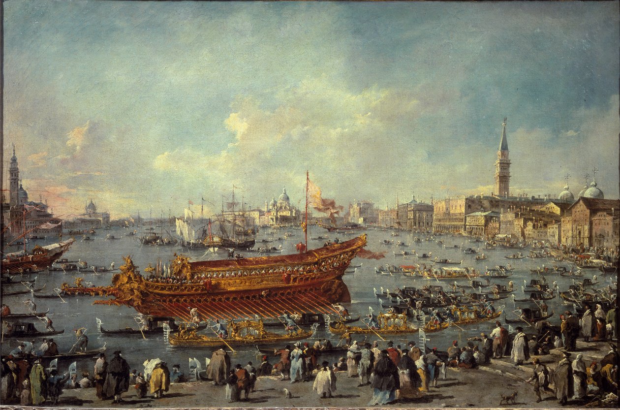 The departure of the Bucentaur to the Venice
