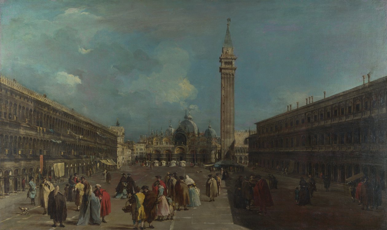 威尼斯，圣马可广场，约1760年 作者 弗朗切斯科·瓜迪（Francesco Guardi）
