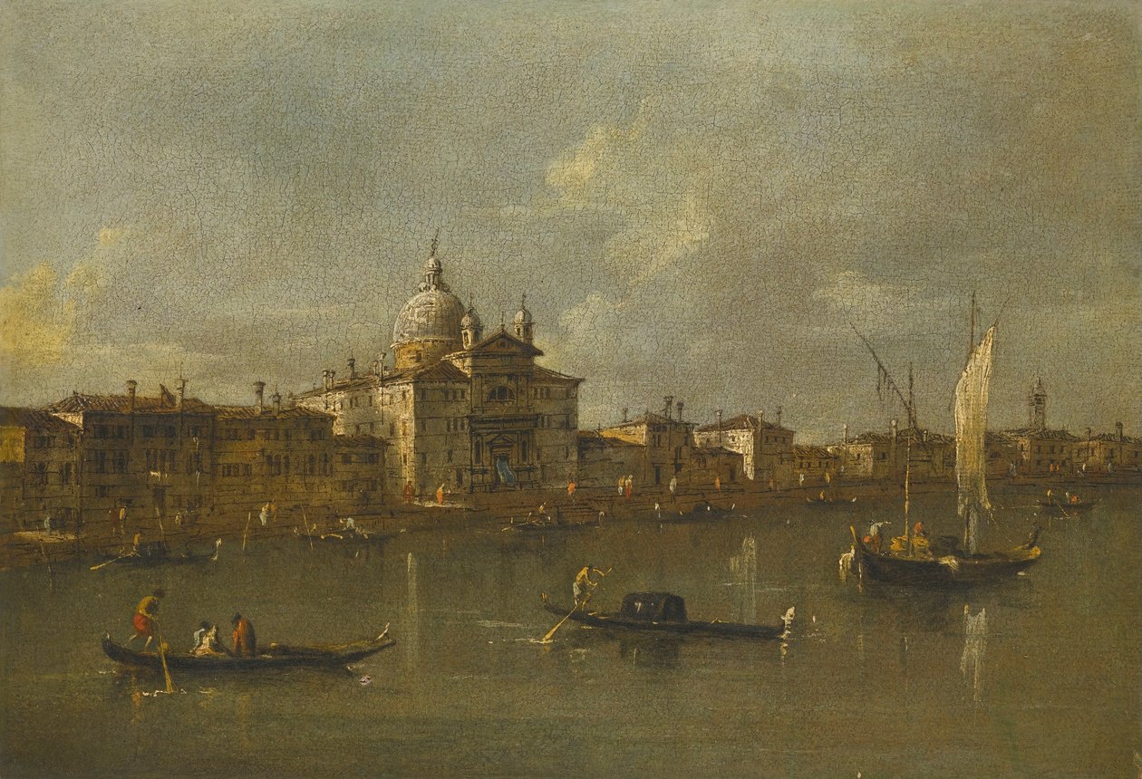 威尼斯，眺望朱代卡岛和齐泰勒教堂 作者 弗朗切斯科·瓜迪（Francesco Guardi）