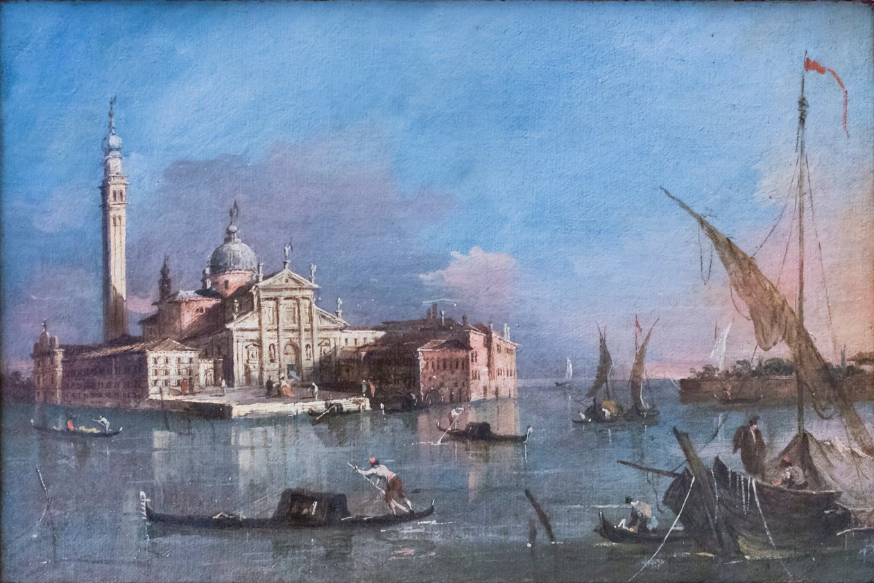 圣乔治马焦雷视图，弗朗西斯科·瓜尔迪 作者 弗朗切斯科·瓜迪（Francesco Guardi）