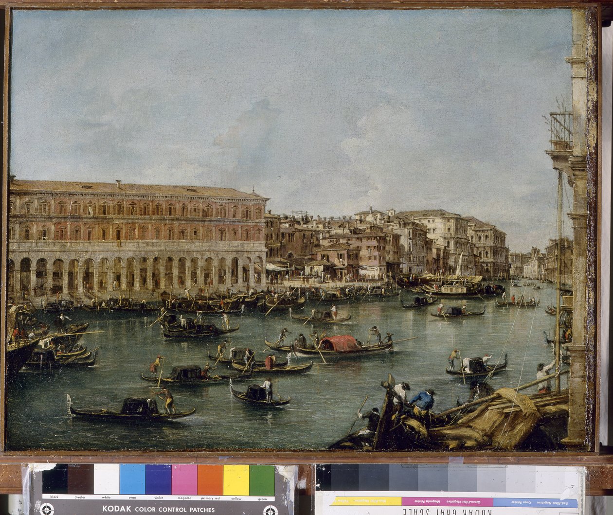 Fabbriche Nuove di Rialto的大运河景观，1756-60年 作者 弗朗切斯科·瓜迪（Francesco Guardi）