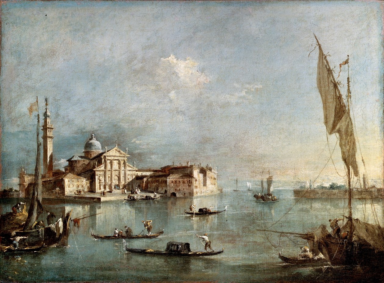 1765年至1775年之间，圣乔治马焦雷岛的景色。 作者 弗朗切斯科·瓜迪（Francesco Guardi）