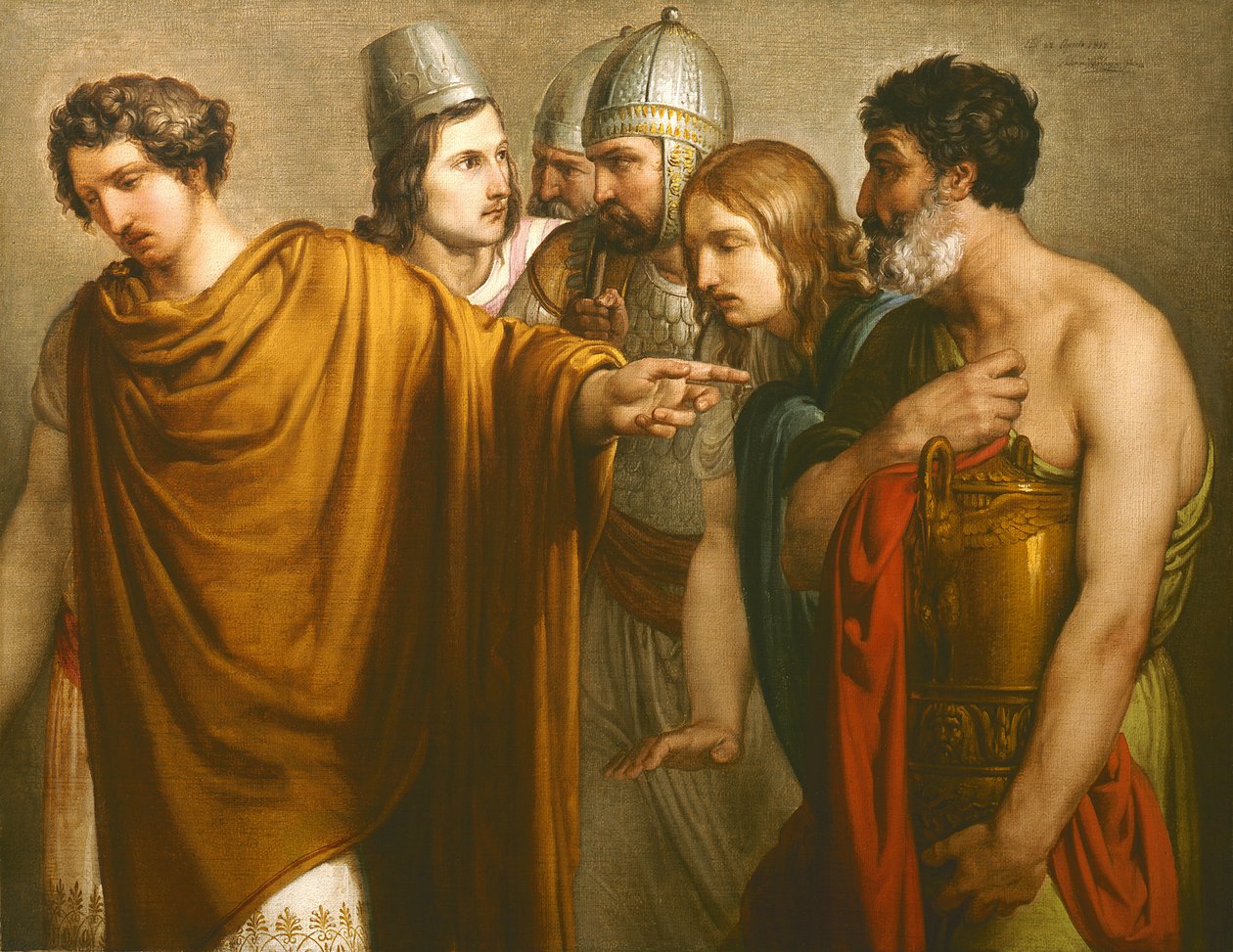 阿布拉达塔斯之死》（Abradates, Abradate） par Hayez, Francesco (1791-1882).布面油画 作者 弗朗切斯科·海耶兹（Francesco Hayez）