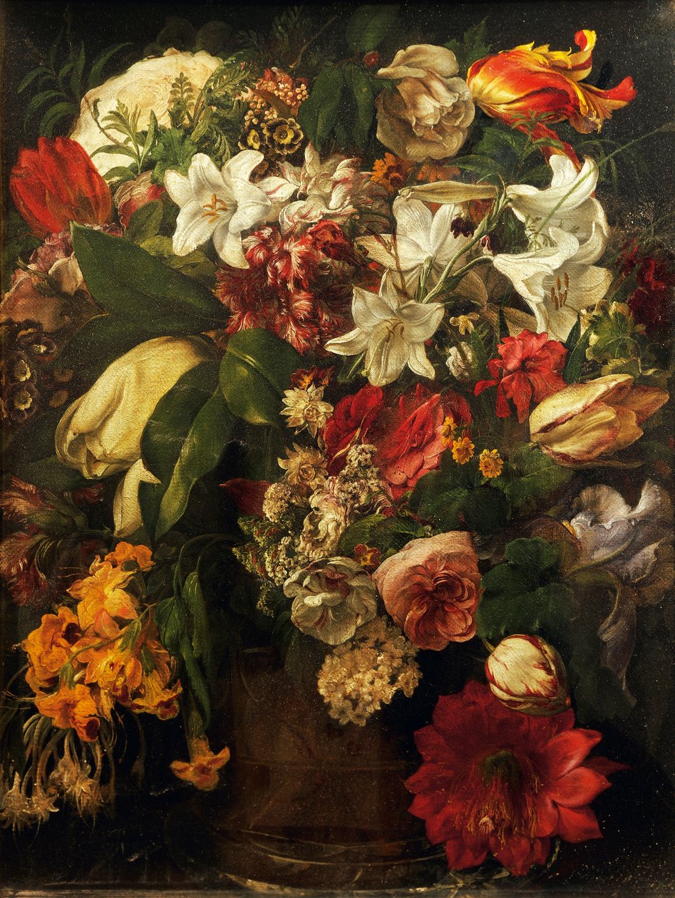 花，由弗朗西斯科-哈耶兹（1791-1882）创作，布面油画，51x39.2厘米 作者 弗朗切斯科·海耶兹（Francesco Hayez）