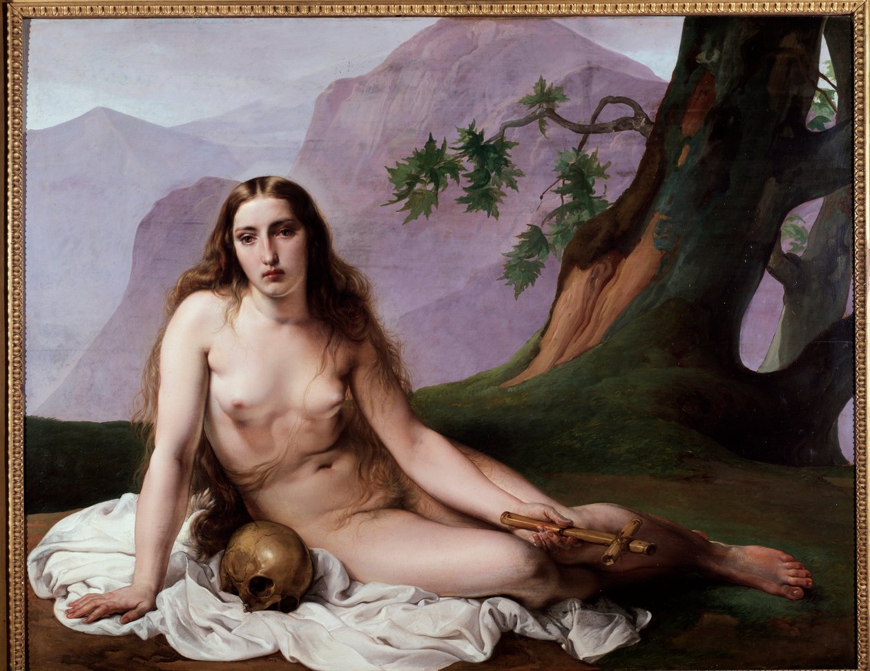 Marie Madeleine penitente (Penitent Mary Magdalene) Francesco Hayez (1791-1882) 绘画 1825 Dim 118x150 cm 米兰，现代美术馆 作者 弗朗切斯科·海耶兹（Francesco Hayez）