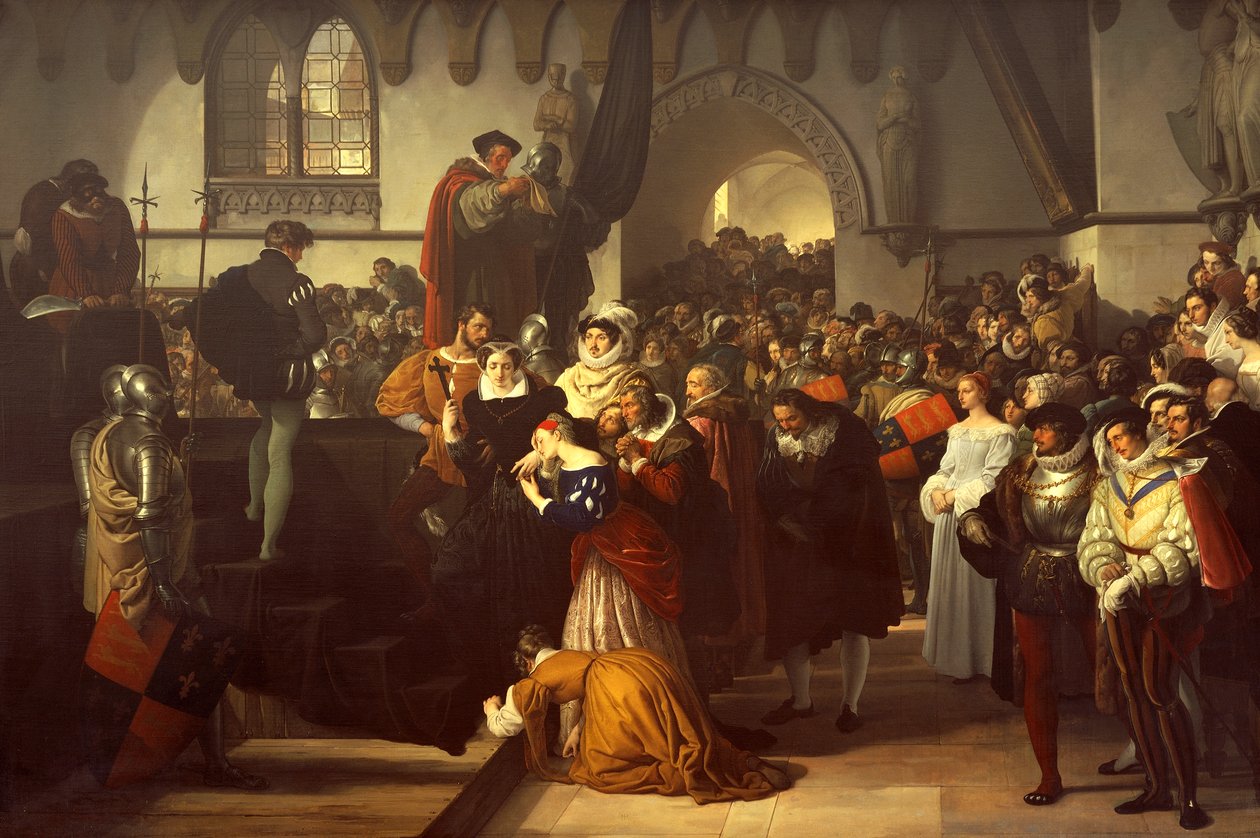 苏格兰女王玛丽被带往断头台 作者 弗朗切斯科·海耶兹（Francesco Hayez）