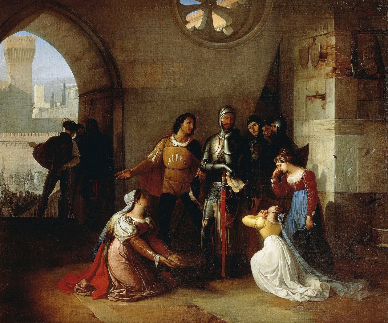 彼得罗西，被 Scaligeri 囚禁 作者 弗朗切斯科·海耶兹（Francesco Hayez）