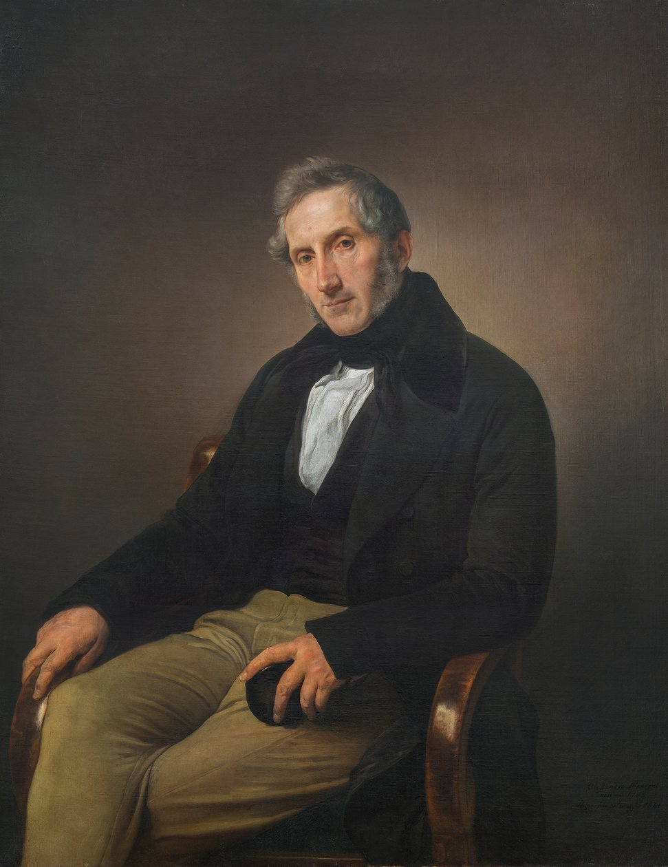 亚历山德罗·曼佐尼（Alessandro Manzoni）的肖像 作者 弗朗切斯科·海耶兹（Francesco Hayez）