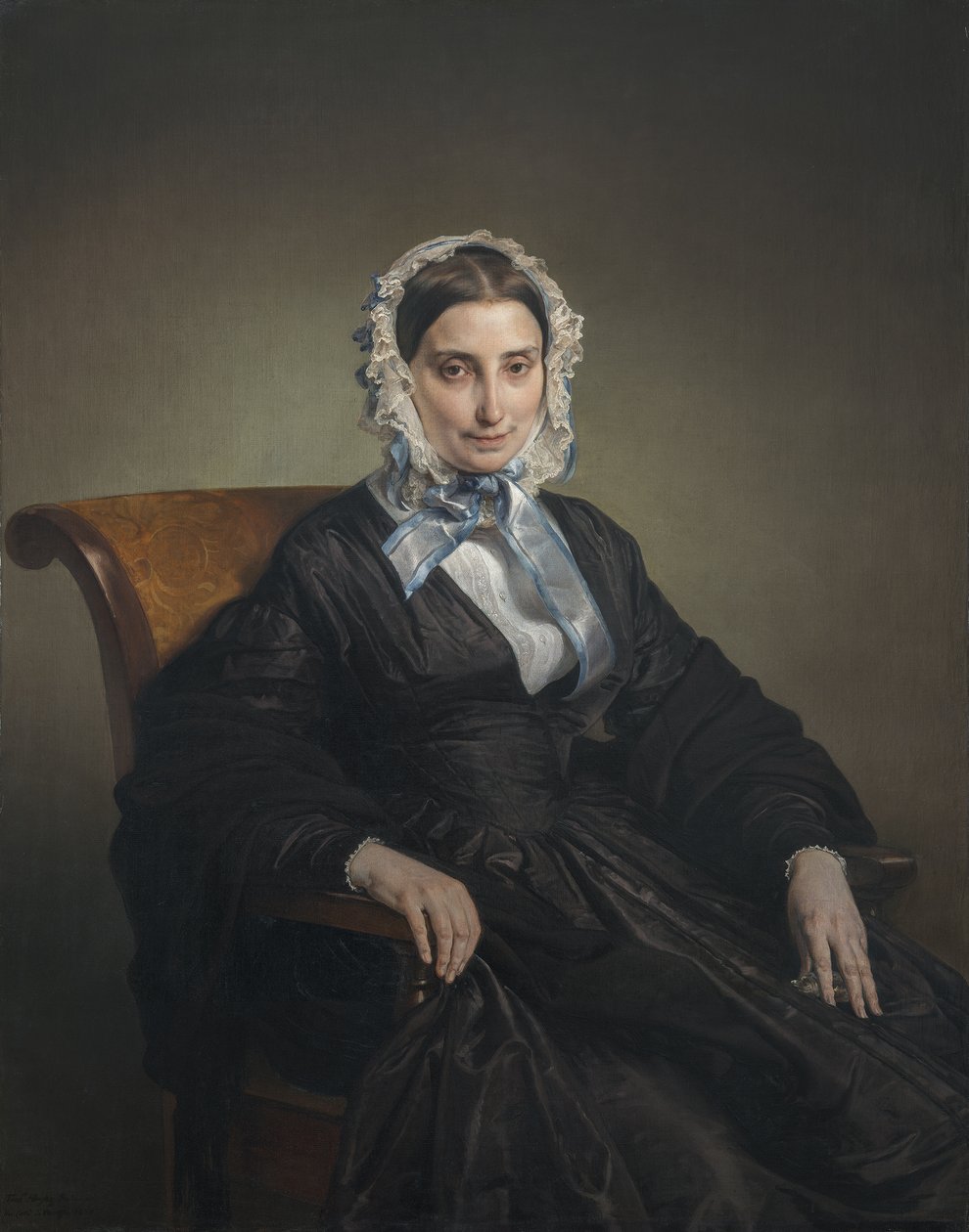 特蕾莎·曼佐尼·博里的肖像打印 作者 弗朗切斯科·海耶兹（Francesco Hayez）