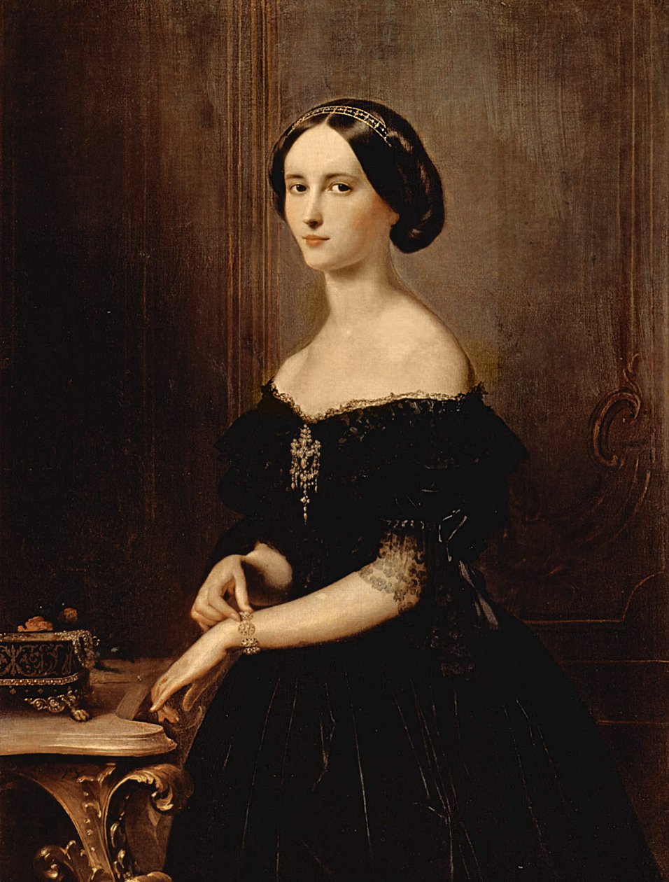 威尼斯女人的画像，c.1852 作者 弗朗切斯科·海耶兹（Francesco Hayez）
