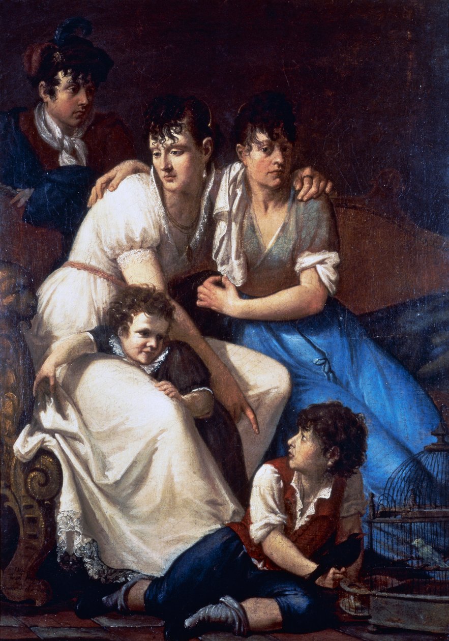 画家一家的画像 作者 弗朗切斯科·海耶兹（Francesco Hayez）