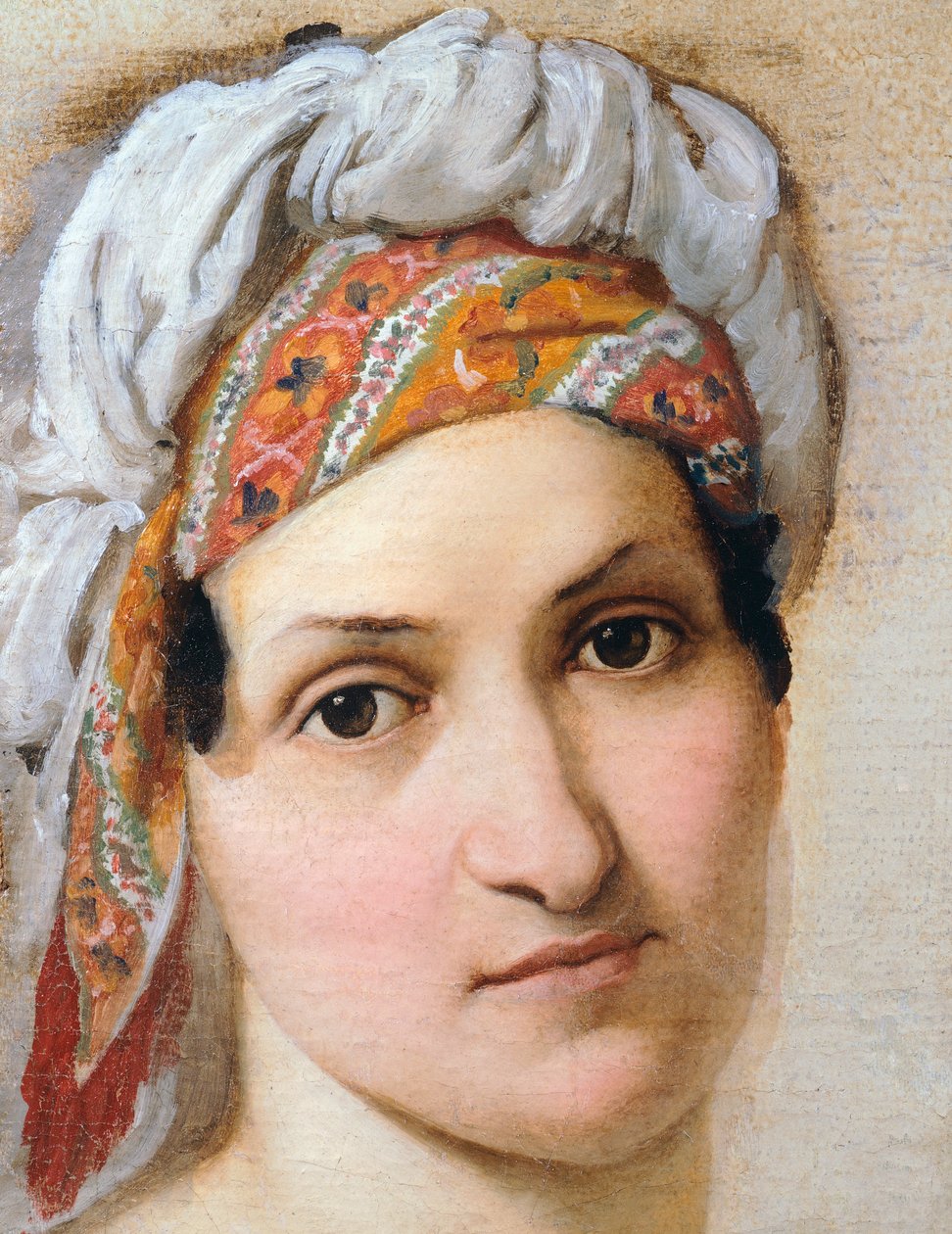 妻子Vincenza Scaccia的肖像，由Francesco Hayez（1791-1882）创作。 作者 弗朗切斯科·海耶兹（Francesco Hayez）