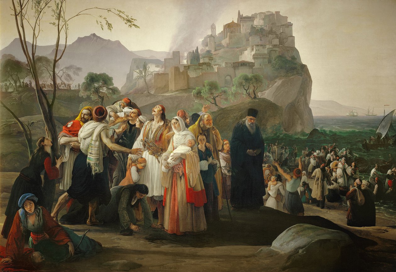 帕尔加难民 作者 弗朗切斯科·海耶兹（Francesco Hayez）