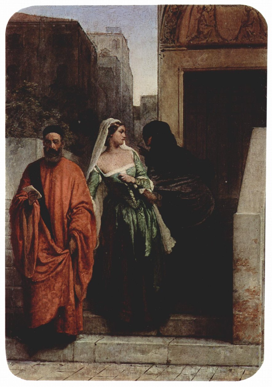 情敌的复仇（威尼斯女人） 作者 弗朗切斯科·海耶兹（Francesco Hayez）