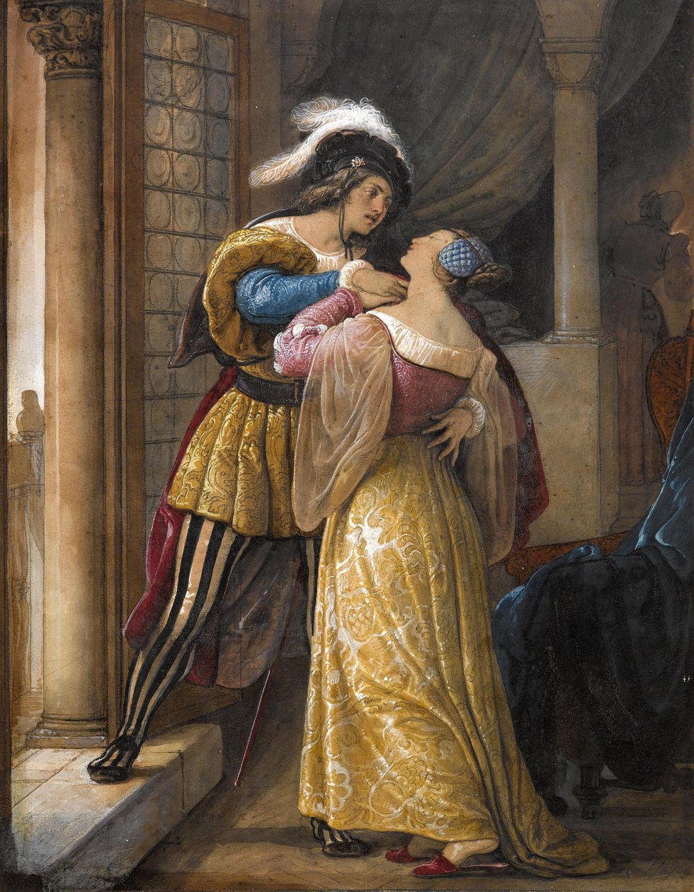 罗密欧与朱丽叶》，1881年前。 作者 弗朗切斯科·海耶兹（Francesco Hayez）