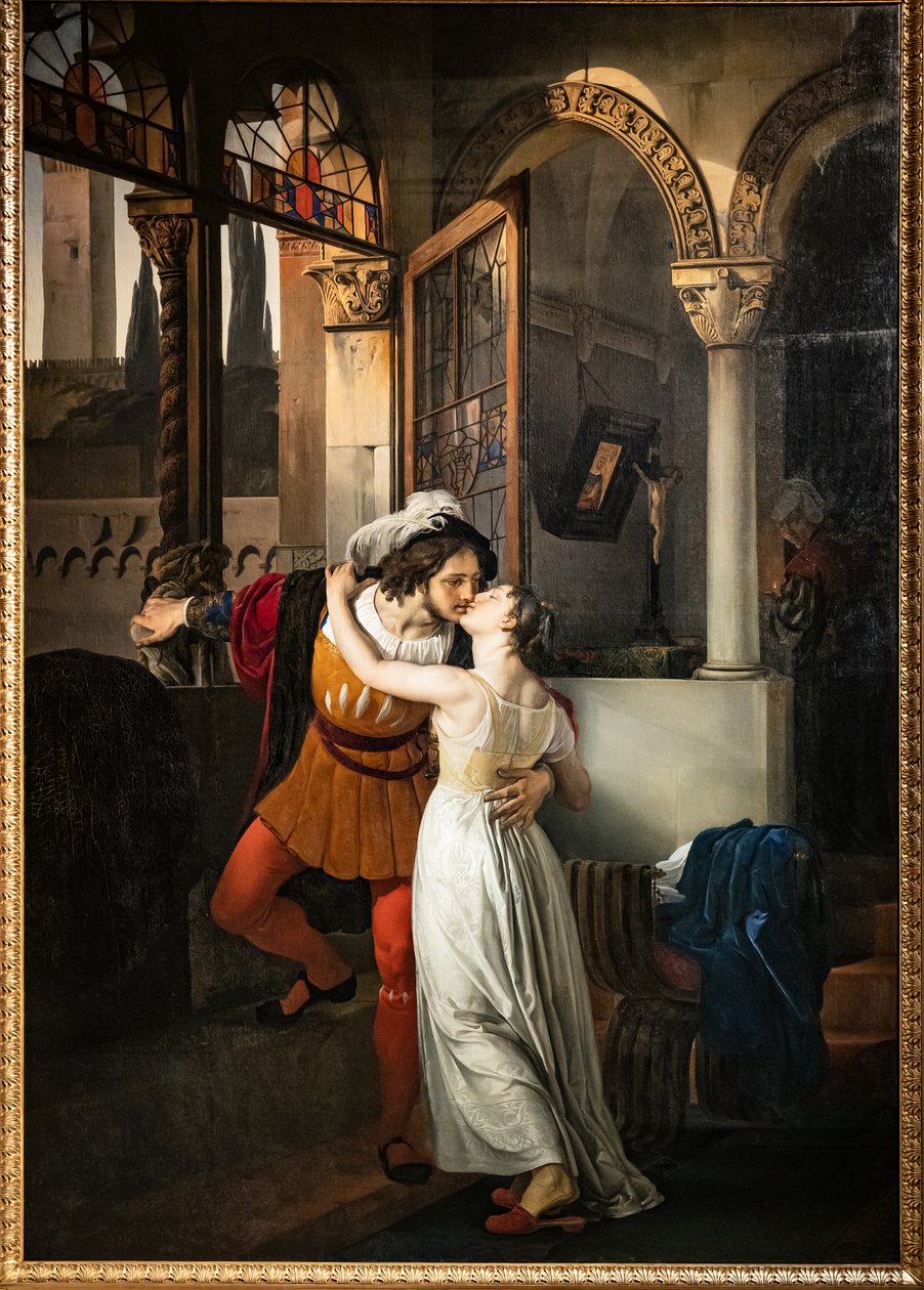 罗密欧对朱丽叶的最后一吻 作者 弗朗切斯科·海耶兹（Francesco Hayez）