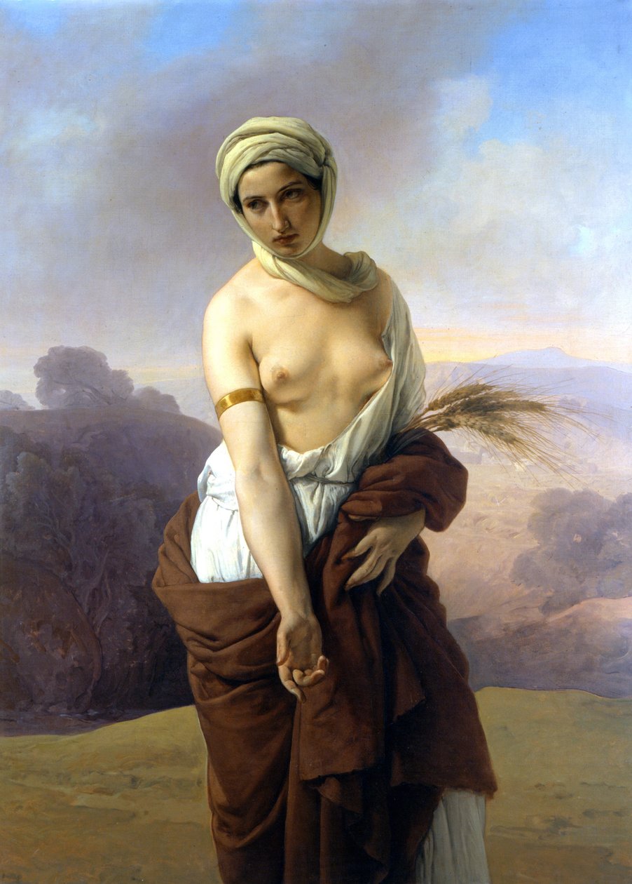 露丝。 弗朗切斯科·海耶兹（Francesco Hayez）的绘画。 1853. 博洛尼亚市民博物馆。 作者 弗朗切斯科·海耶兹（Francesco Hayez）
