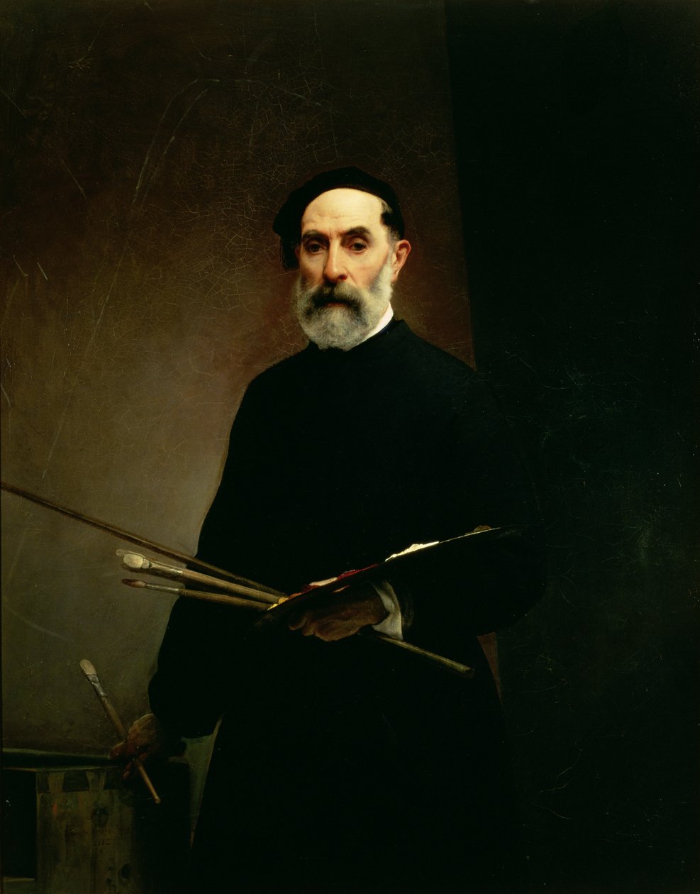 自画像，第1860-62页 作者 弗朗切斯科·海耶兹（Francesco Hayez）