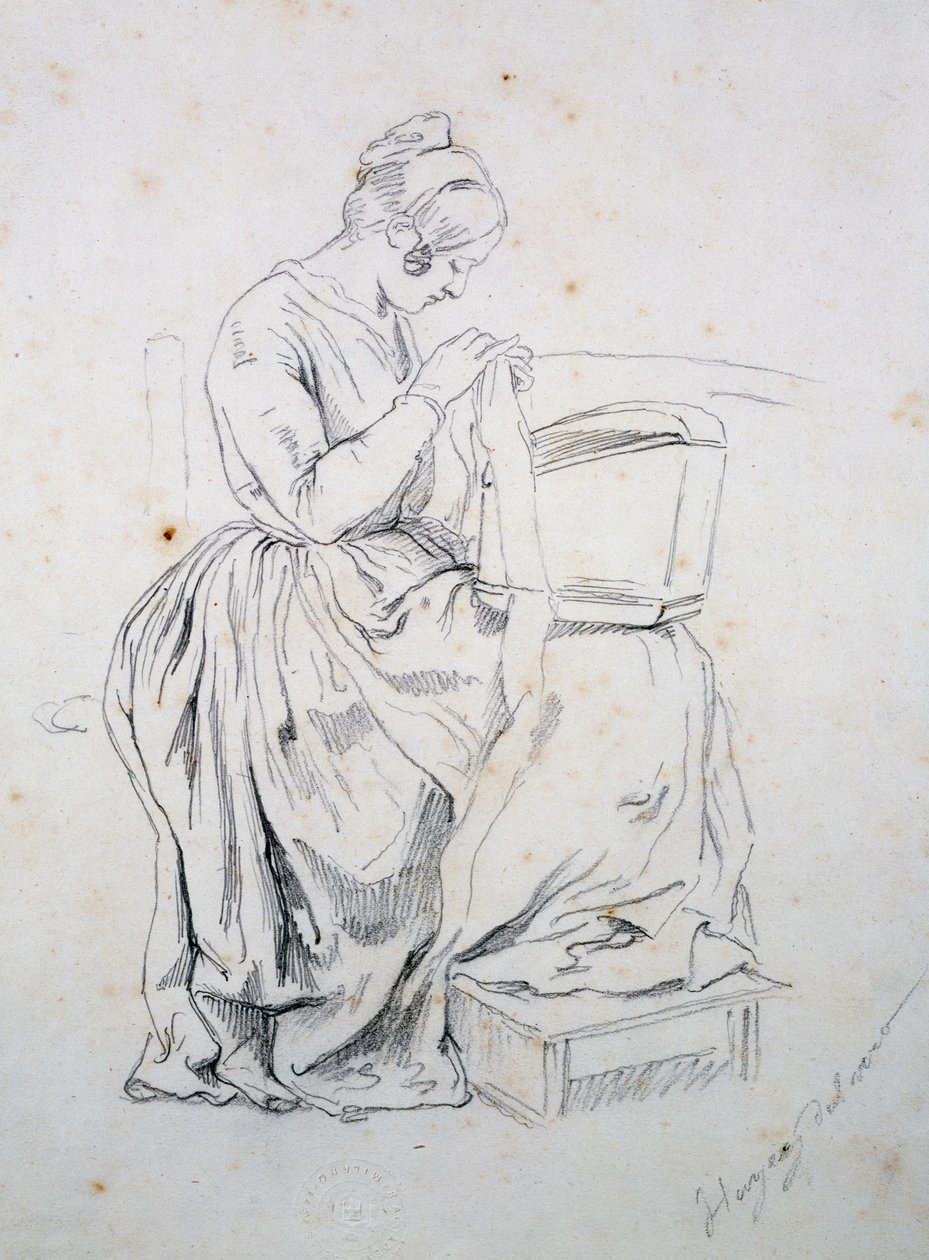 研究他的妻子肖像 作者 弗朗切斯科·海耶兹（Francesco Hayez）