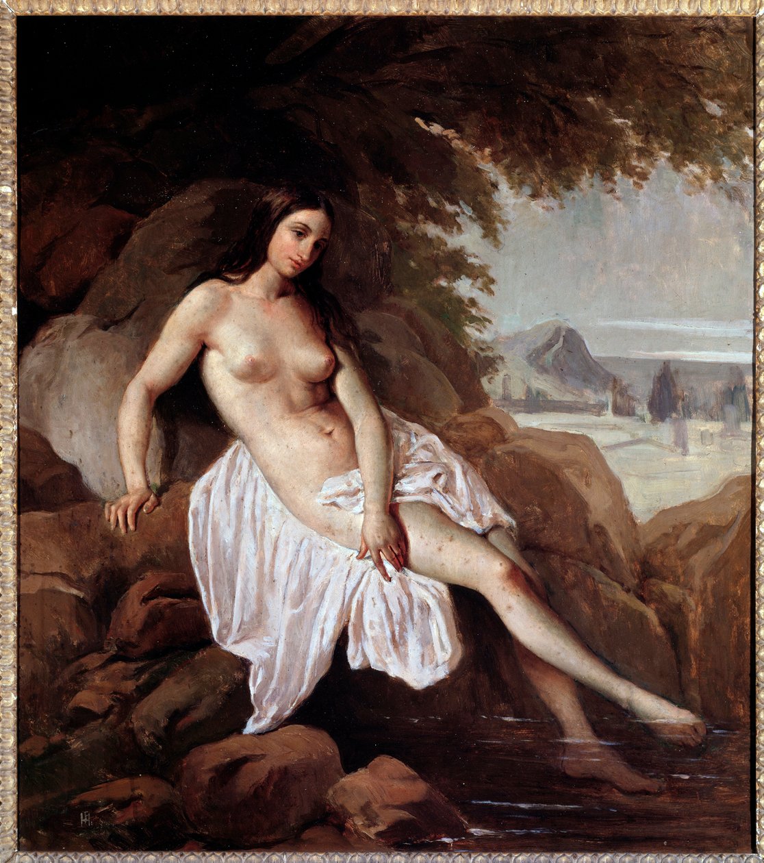 Francesco Hayez (1791-1882) 1832 Dim 63x56 cm 贝加莫的《沐浴者》，卡拉拉学院 作者 弗朗切斯科·海耶兹（Francesco Hayez）
