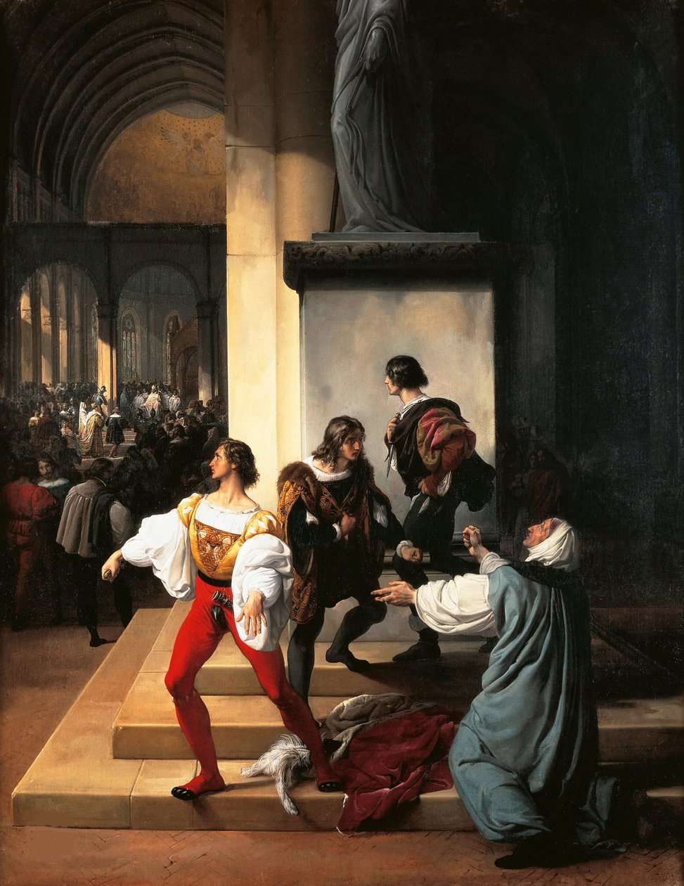 兰普格纳尼的阴谋，1826年。 作者 弗朗切斯科·海耶兹（Francesco Hayez）