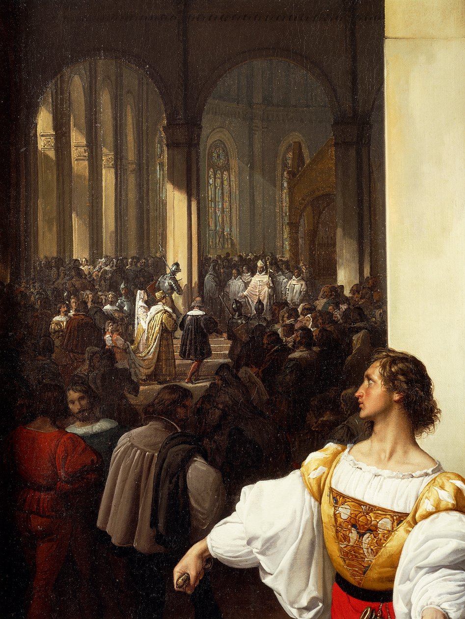 兰普格纳尼的阴谋 作者 弗朗切斯科·海耶兹（Francesco Hayez）