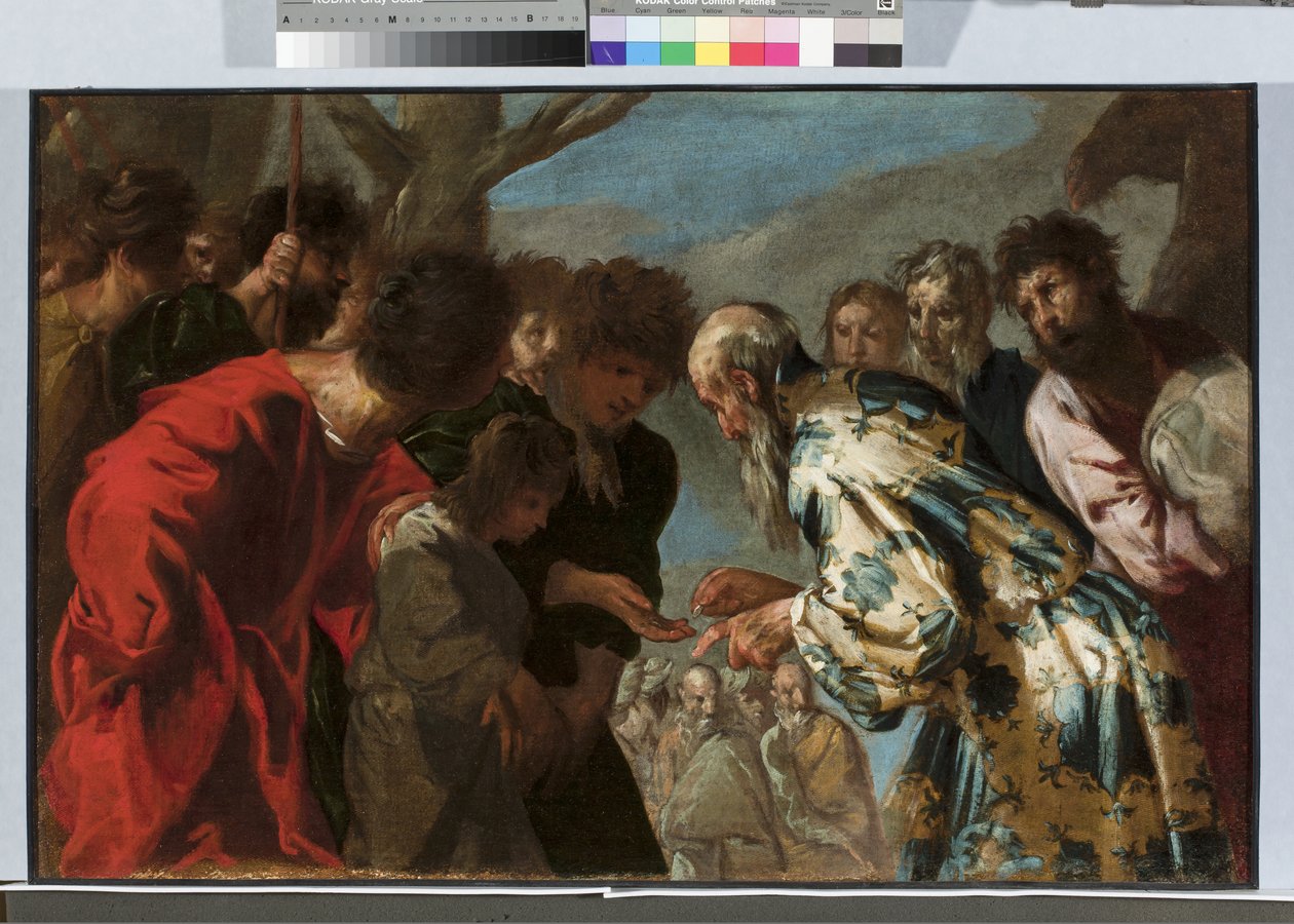 约瑟夫被他的兄弟出售，c.1657-58（布面油画） 作者 弗朗切斯科·马菲（Francesco Maffei）