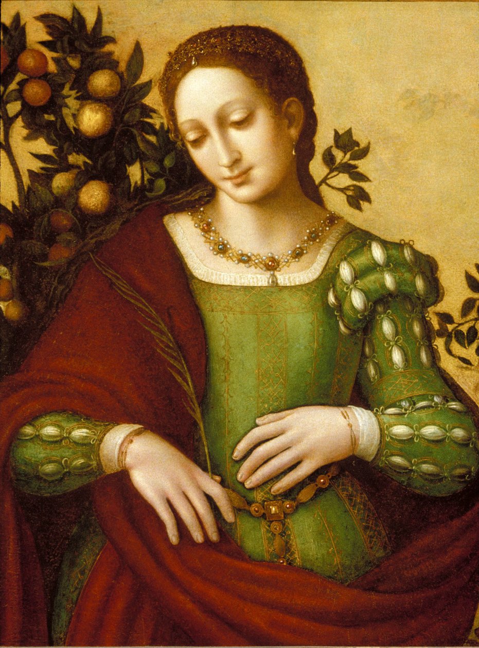 女圣徒 作者 弗朗切斯科·梅尔齐（Francesco Melzi）