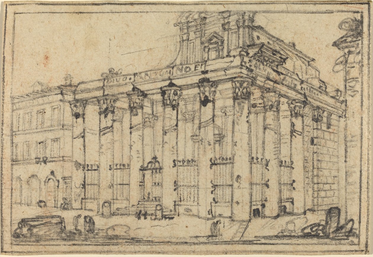 安东尼努斯和福斯蒂娜神庙 作者 弗朗切斯科·皮拉内西（Francesco Piranesi）