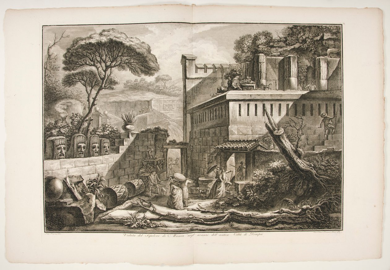 马尼亚底片墓穴景观 作者 弗朗切斯科·皮拉内西（Francesco Piranesi）