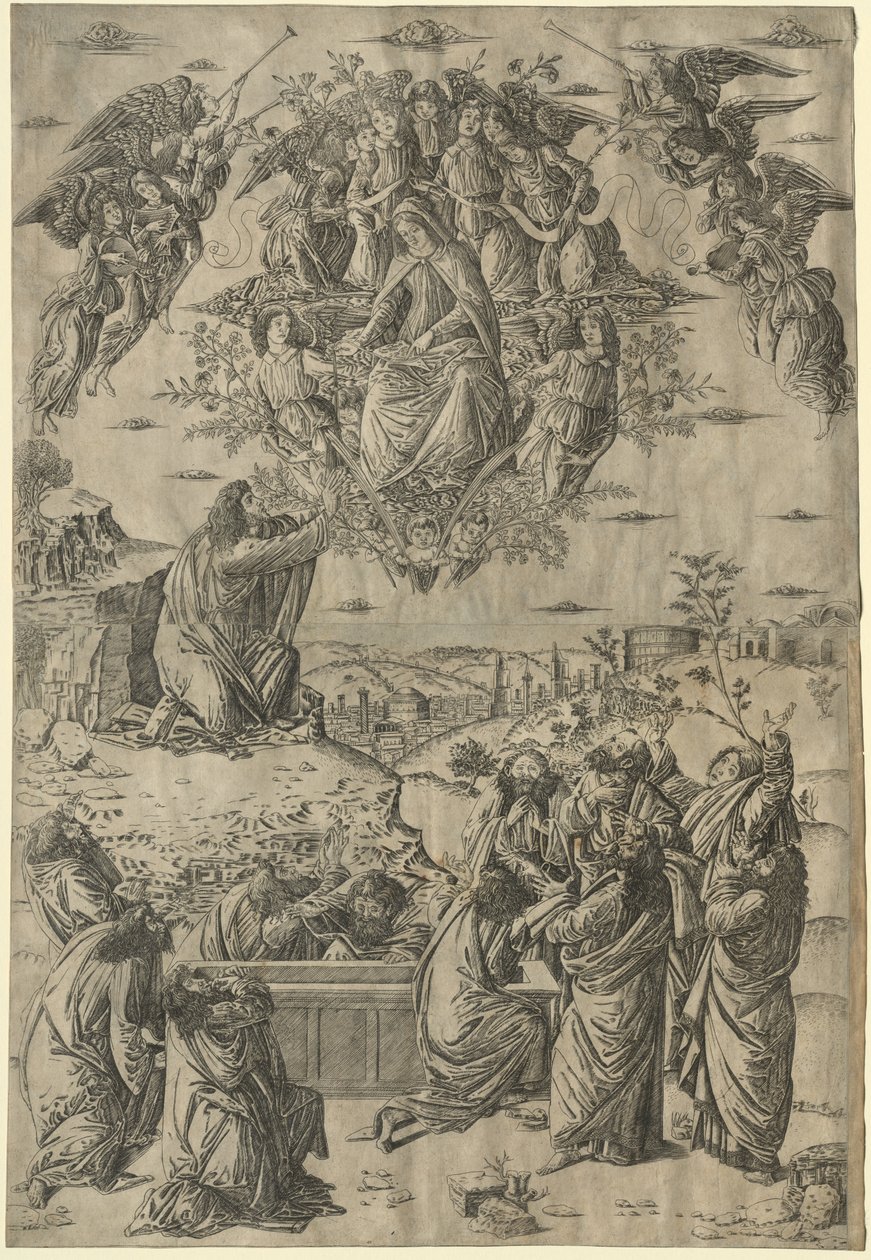 圣母升天c。 1495。 作者 弗朗切斯科·罗塞利（Francesco Rosselli）