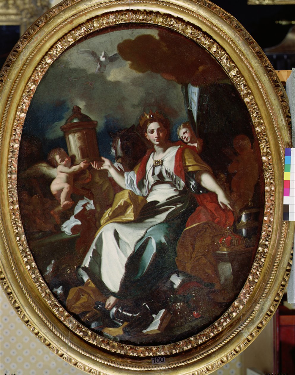 欧洲的寓言（布面油画） 作者 弗朗切斯科·索利米娜（Francesco Solimena）