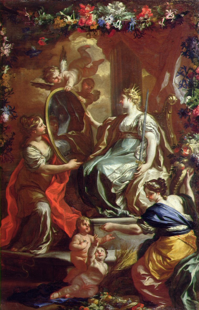 1730年光荣统治的寓言 作者 弗朗切斯科·索利米娜（Francesco Solimena）