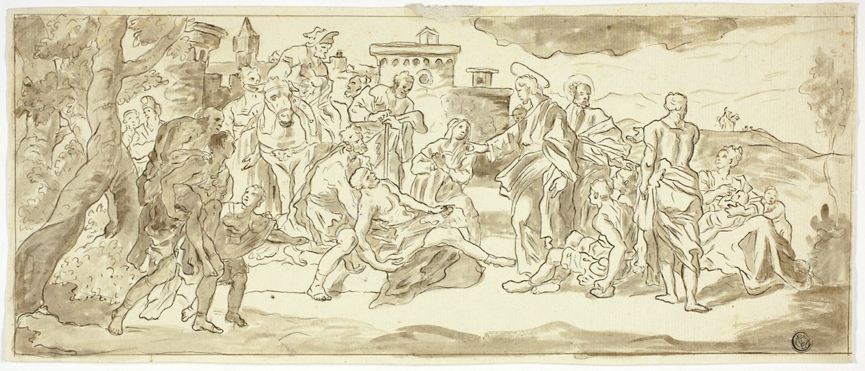 基督医治瘸子 作者 弗朗切斯科·索利米娜（Francesco Solimena）