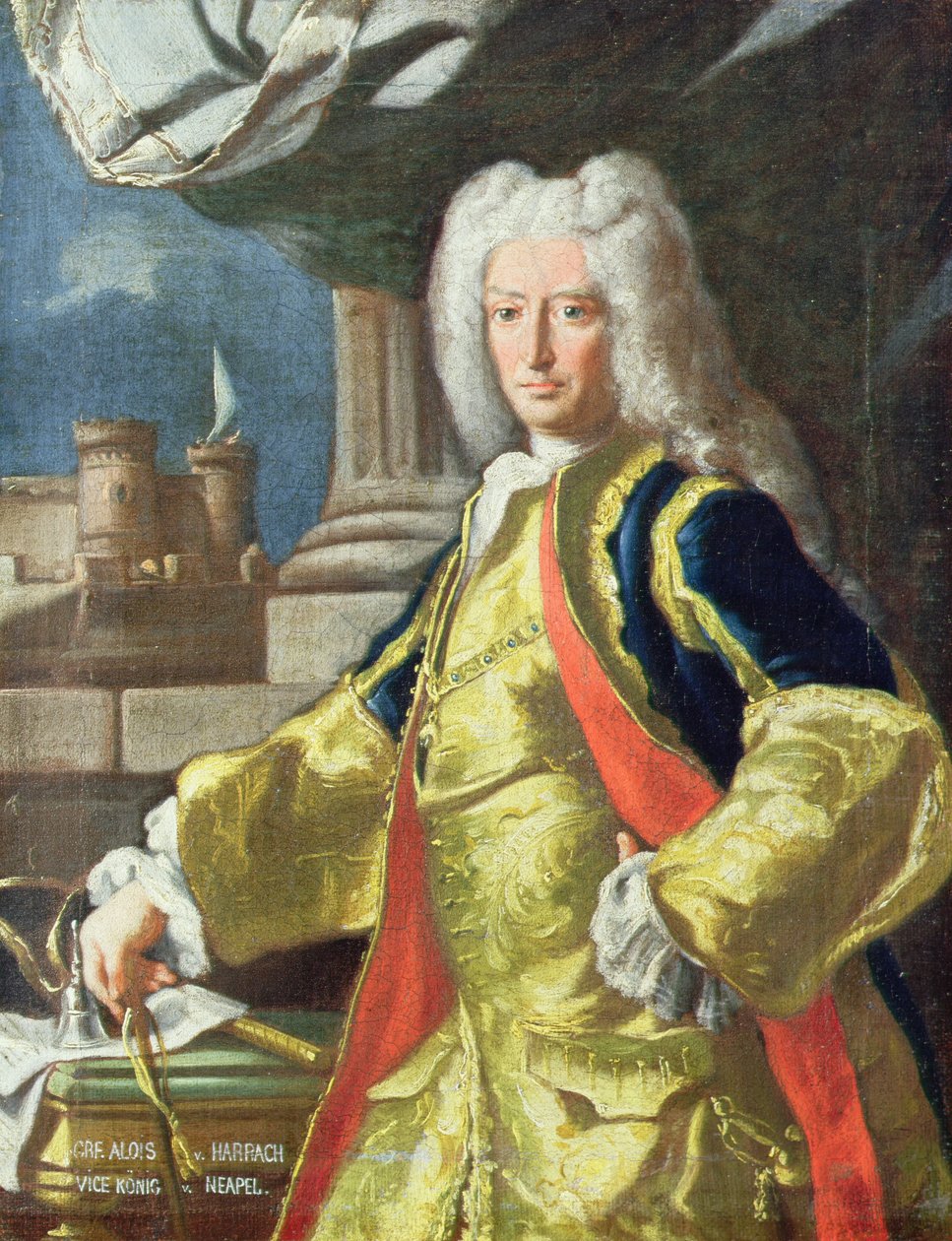 那不勒斯总督Alois Thomas Raimund Harrach伯爵 作者 弗朗切斯科·索利米娜（Francesco Solimena）