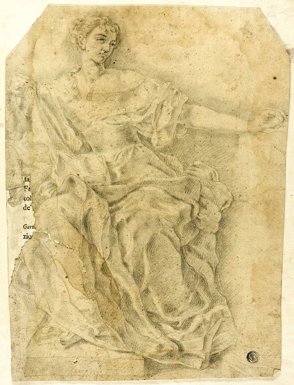 坐姿仕女图 作者 弗朗切斯科·索利米娜（Francesco Solimena）