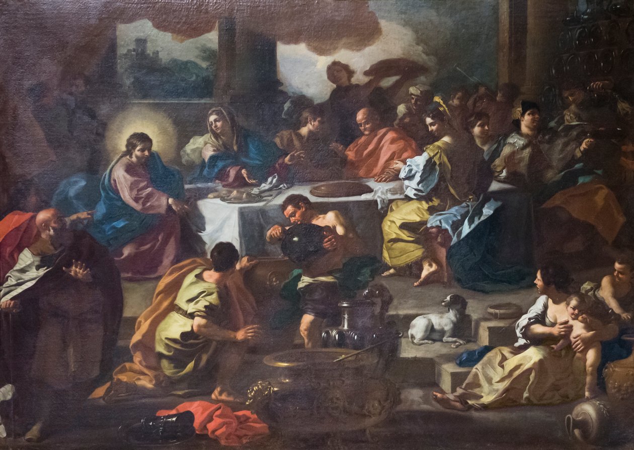 迦拿的婚礼 作者 弗朗切斯科·索利米娜（Francesco Solimena）