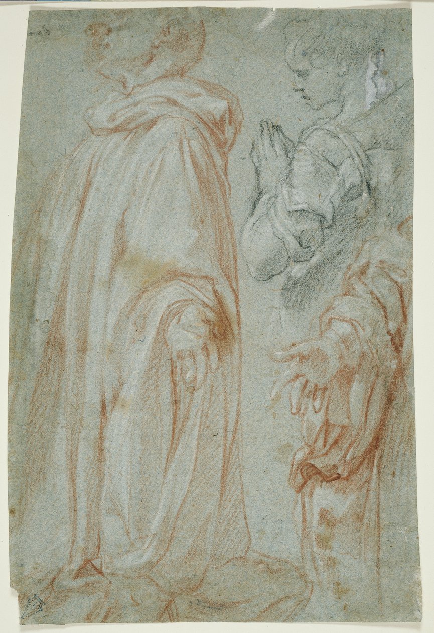 1607年，由女性圣人和圣西尔维斯特·古萨里尼（San Silvestro Gozzalini）为复活的基督所崇拜的三篇研究 作者 弗朗切斯科·范尼（Francesco Vanni）