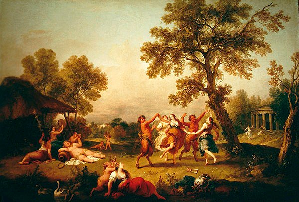 Bacchanal，c.1740-50 作者 弗朗切斯科·祖卡雷利（Francesco Zuccarelli）