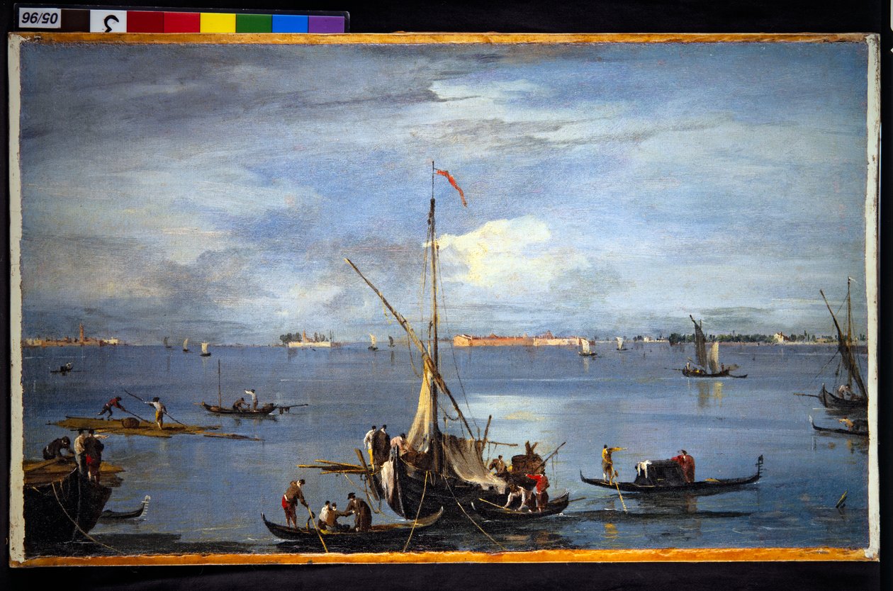 威尼斯泻湖美景 作者 弗朗西斯科和/或吉安·安东尼奥 (1699-1761) 瓜尔迪