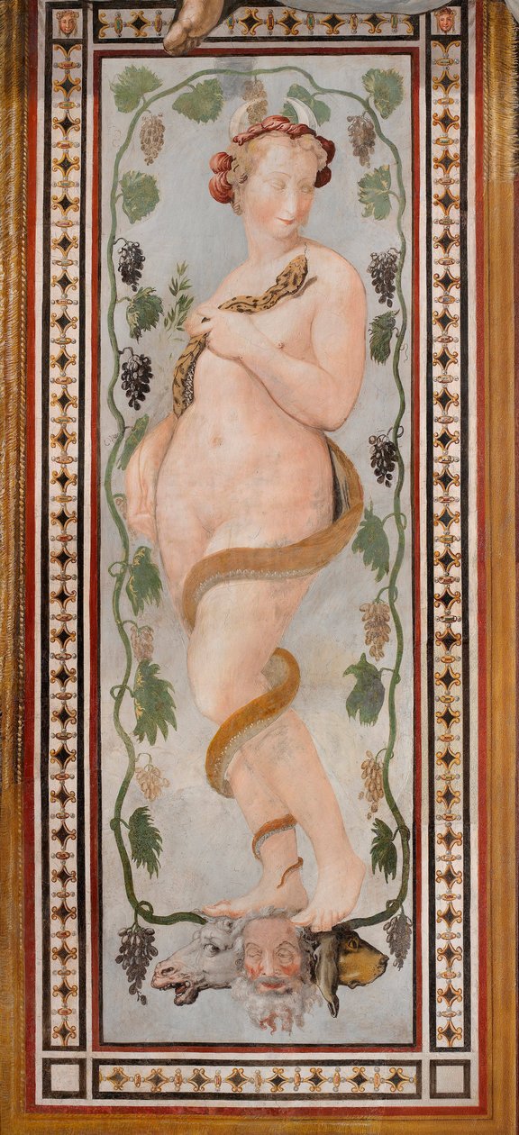 "" Hecate "" Fresque de Francesco de Rossi (1510-1563) vers 1544 Dim 250x125 cm Palazzo Vecchio, Florence 作者 弗朗切斯科·德·罗西·萨尔维亚蒂
