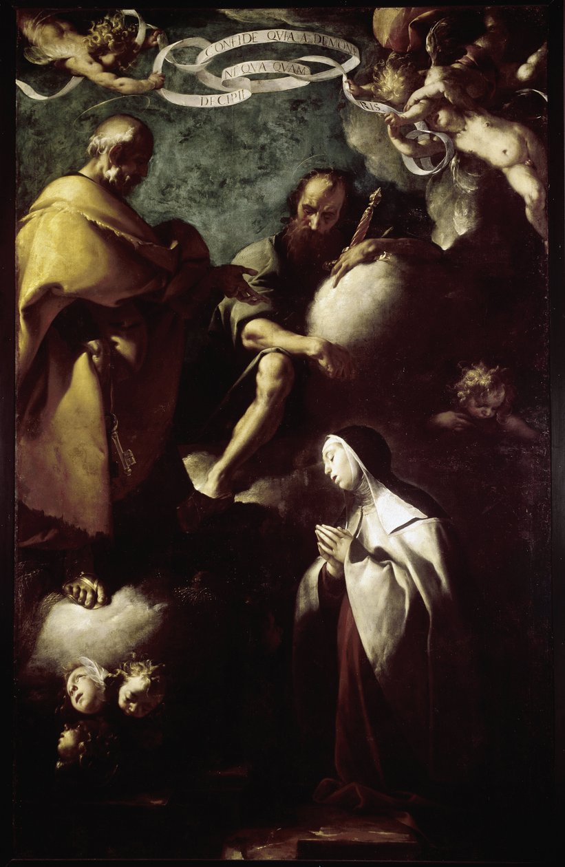 The Vision of Saint Therese of Avila (oil on canvas 作者 弗朗切斯科德尔开罗