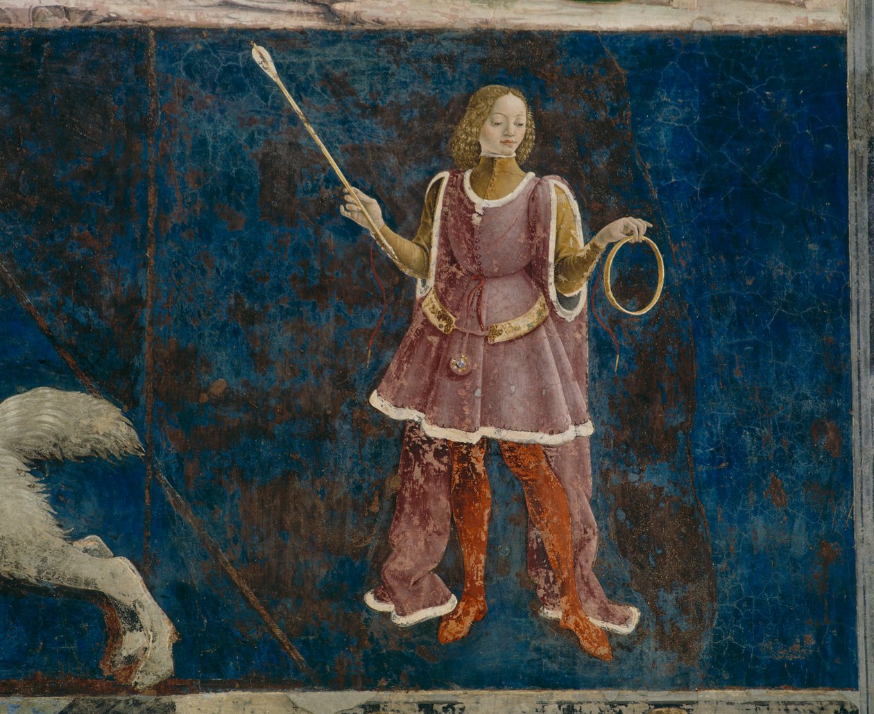 监督三月份的三个Decans之一，Il Salone dei Mesi，1470-99 作者 弗朗切斯科德尔科萨