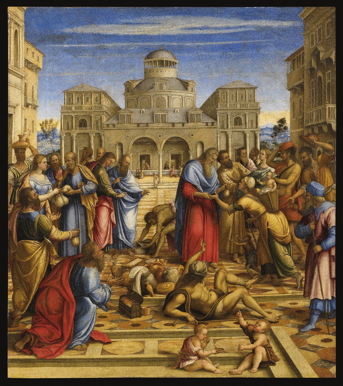 仁慈的约翰在亚历山大城 作者 Francesco di Bernardo de Vecchi Santacroce