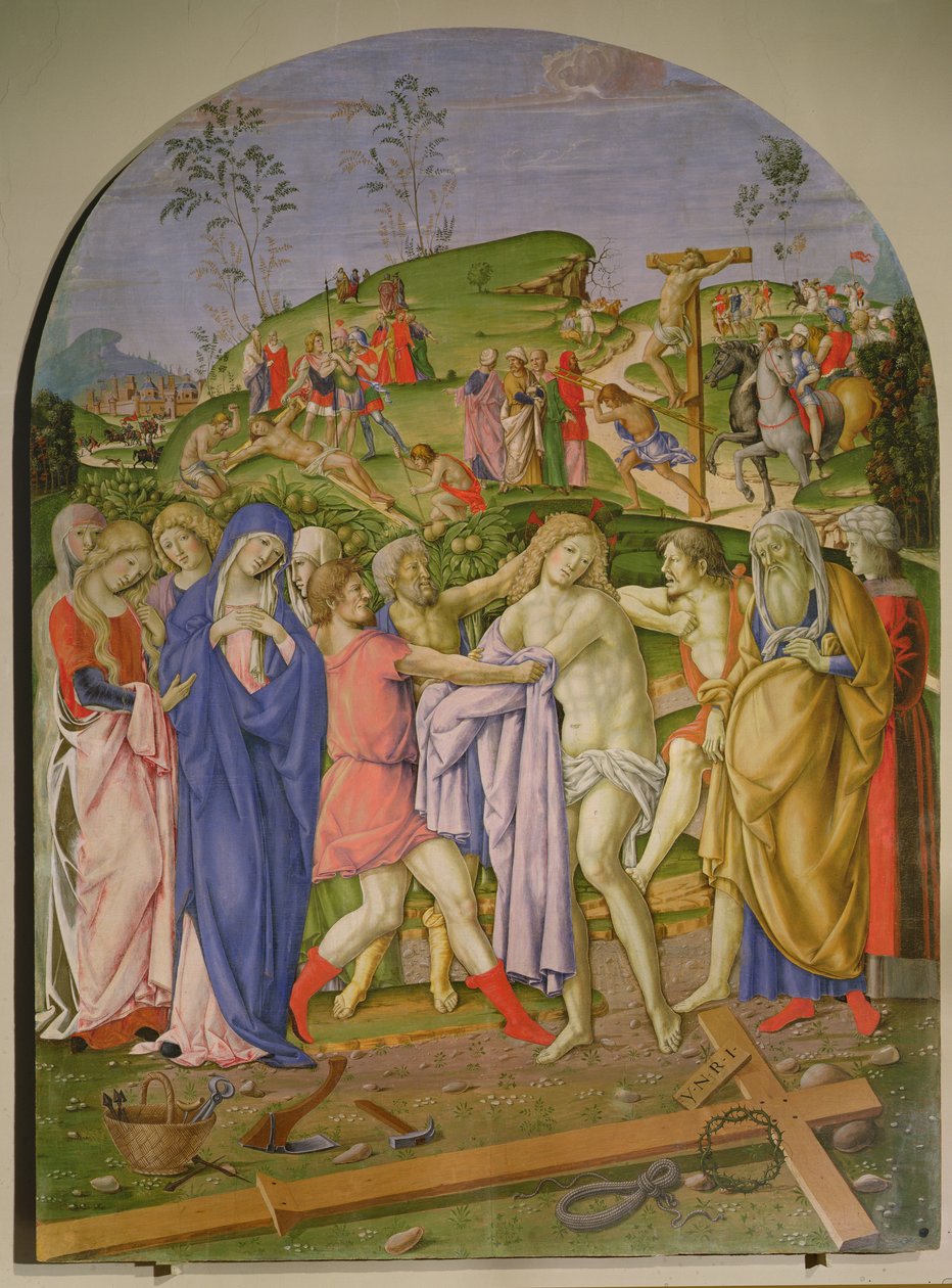 耶稣脱去他的衣服 作者 Francesco di Giorgio (attr. to) Martini